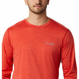 Columbia t-shirt manches longues Trinity Trail II pour homme - Rouge