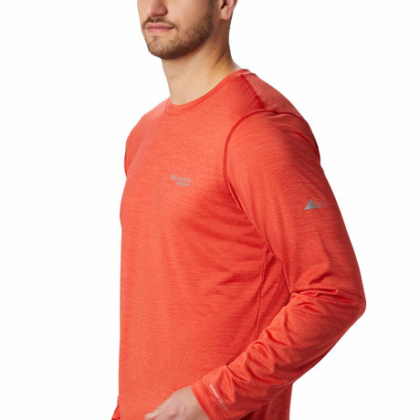 Columbia t-shirt manches longues Trinity Trail II pour homme - Rouge