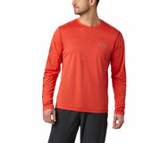 Columbia t-shirt manches longues Trinity Trail II pour homme - Rouge