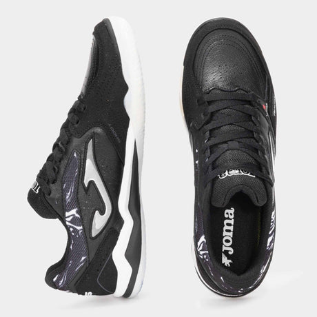 Joma FS Reactive Futsal Indoor Soccer Shoes - Black / White