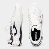 Joma FS Reactive Futsal Indoor Soccer Shoes - White / Black