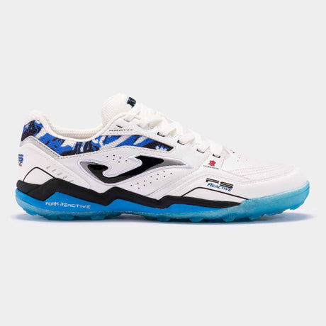 Joma FS Reactive Turf Soccer Shoes - White / Royal