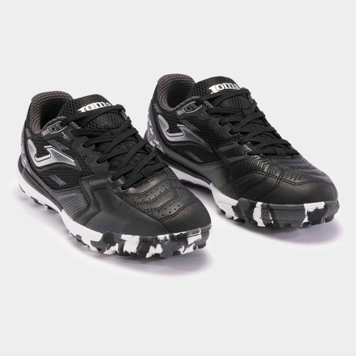 Joma Liga-5 2401 Turf Soccer Shoes - Black / White