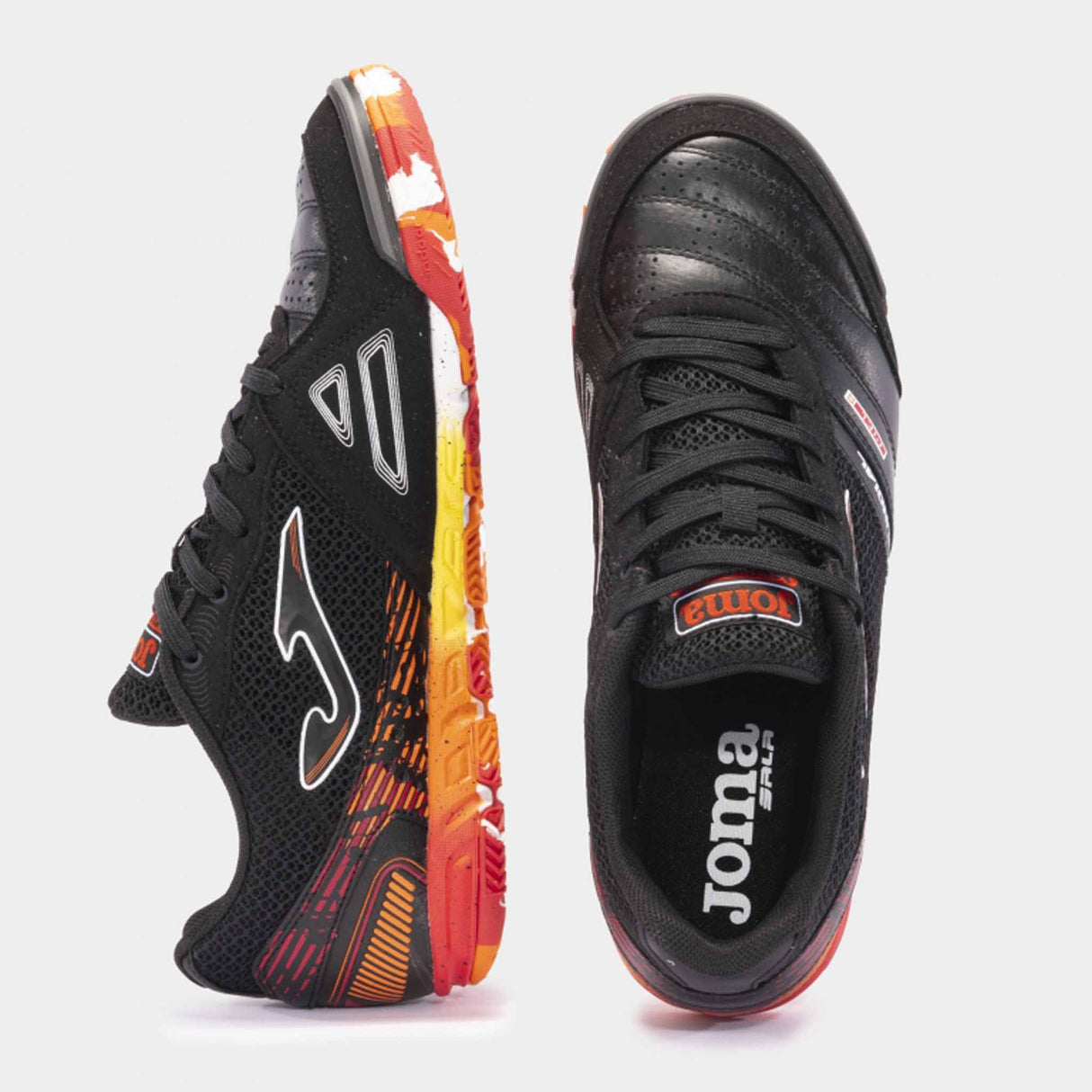 Joma Mundial Futsal Indoor Soccer Shoes - Black / Red