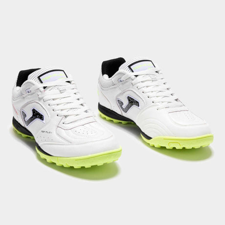 Joma Top Flex 2502 Turf Soccer Shoes - White / Lime