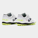 Joma Top Flex 2502 Turf Soccer Shoes - White / Lime