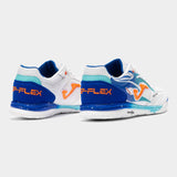 Joma Top Flex Rebound 2576 Futsal Indoor Soccer Shoes - White / Royal