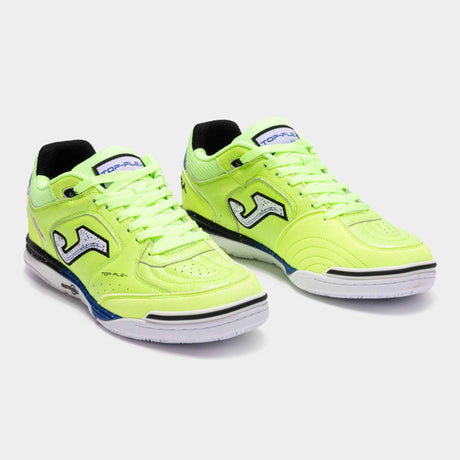 Joma Top Flex Rebound Futsal Indoor Soccer Shoes - Lime / White