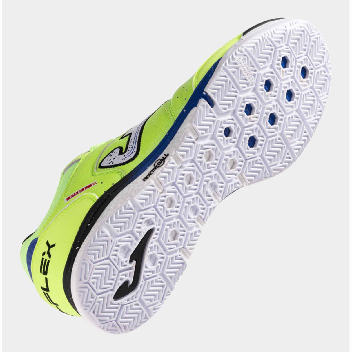 Joma Top Flex Rebound Futsal Indoor Soccer Shoes - Lime / White