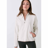 Lole Camp Half Zip Top - Cream Heather