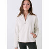 Lole Camp Half Zip Top - Cream Heather