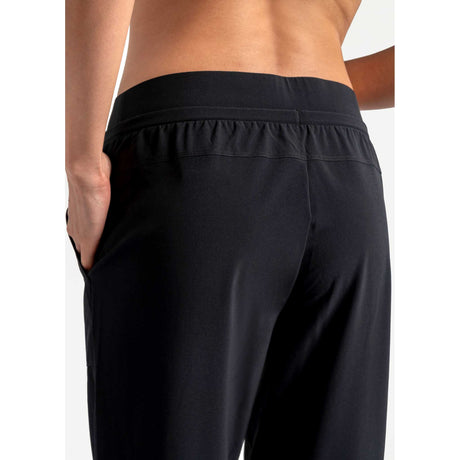 Lole Olivie Joggers pantalon femme dos taille- noir / blanc