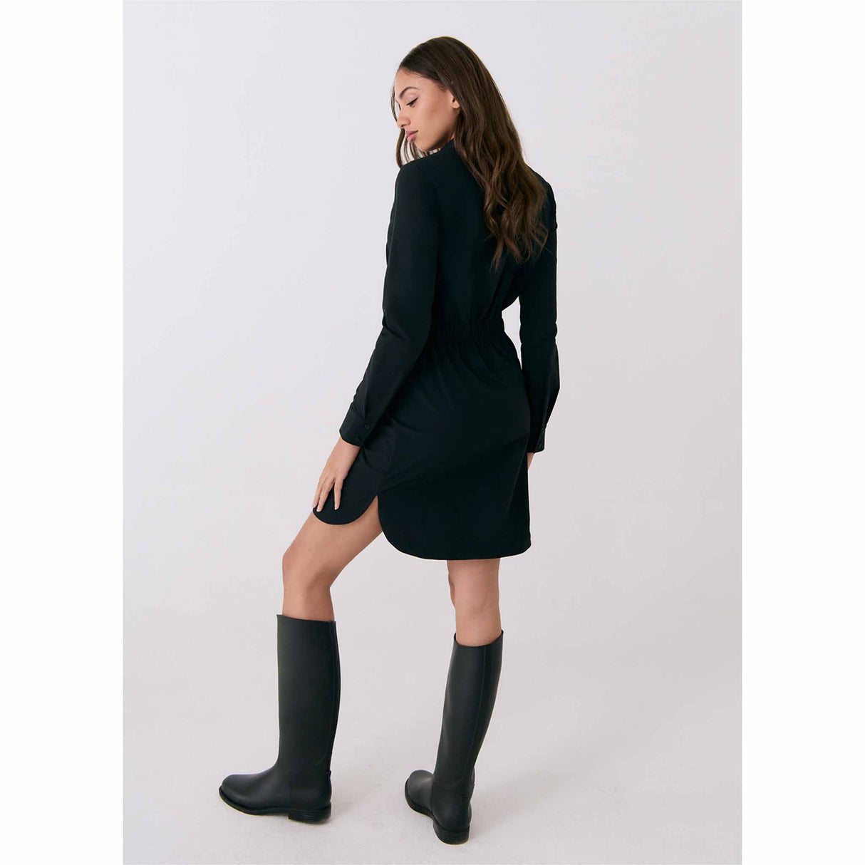 Lolë Olivie Tech Shirt Dress - Black