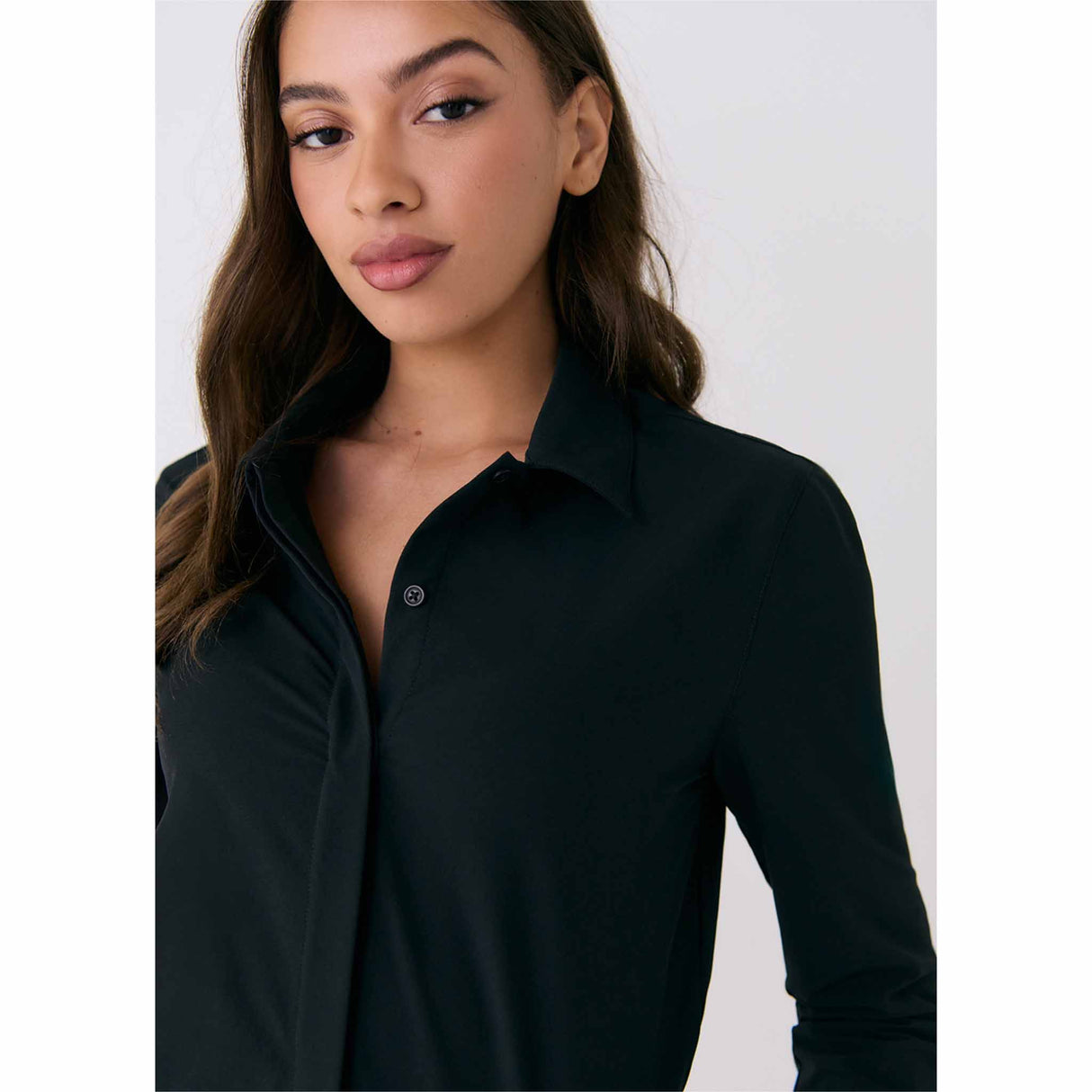 Lolë Olivie Tech Shirt Dress - Black