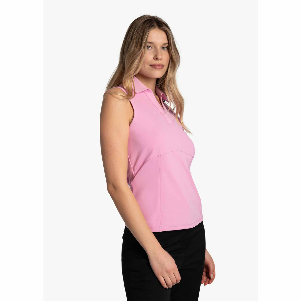 Lolë polo sans manches Step Up pour femme lateral -verveine