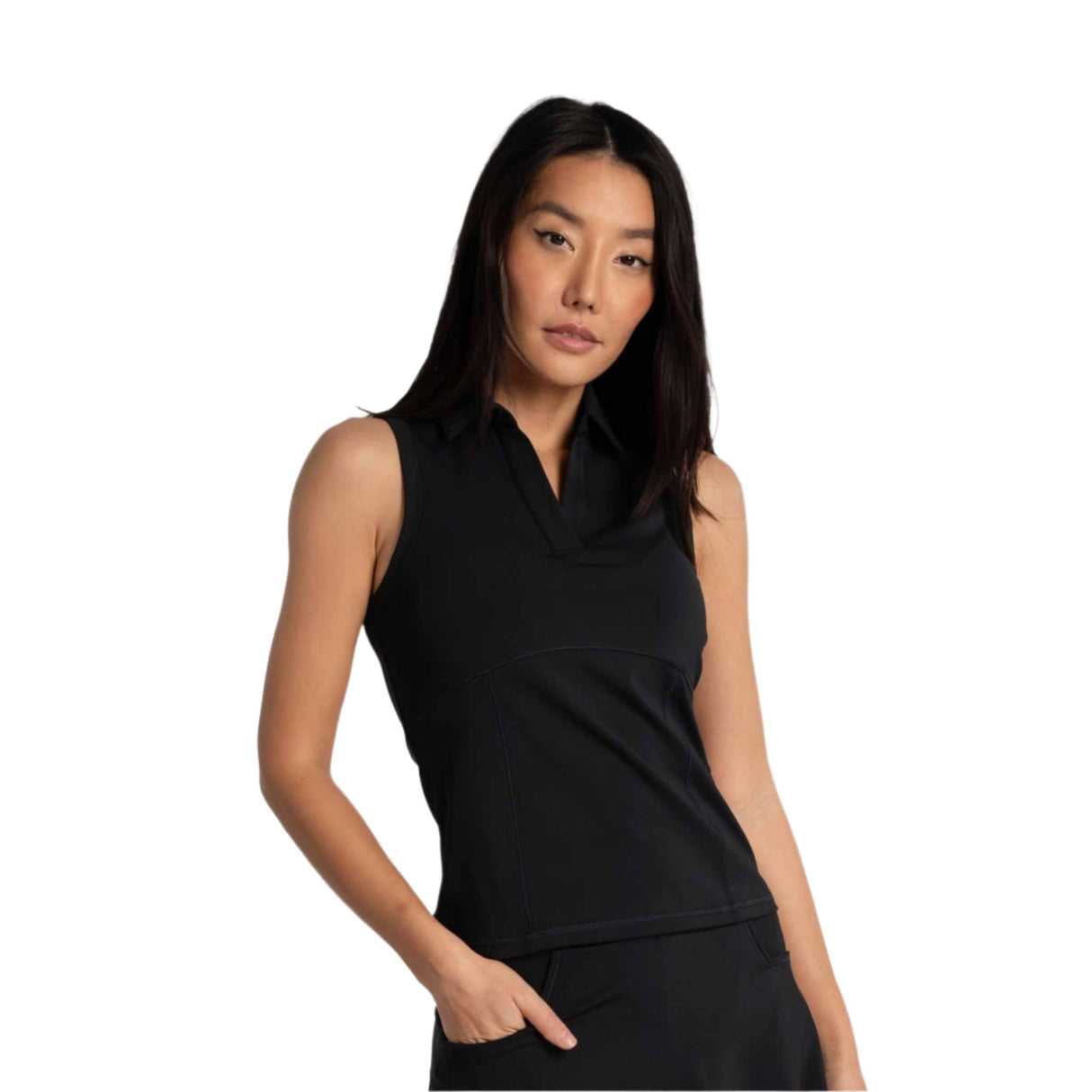 Lolë Step Up Sleeveless Polo Shirt for Women