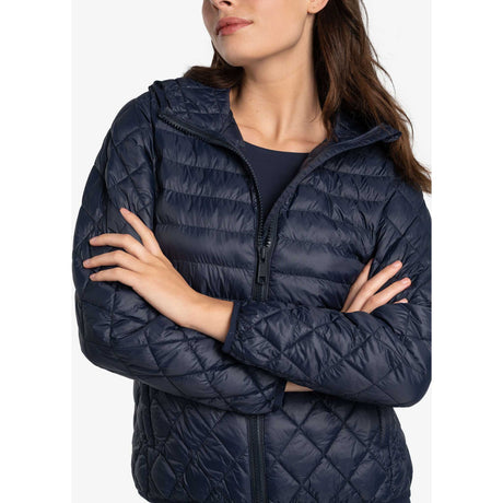 Lolë manteau léger isolé The Base femme zip- bleu espace