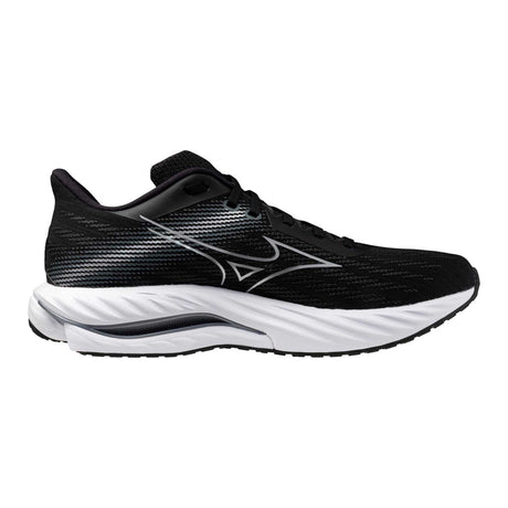 Mizuno Wave Inspire 21 chaussures de course homme lateral - Noir / Argent