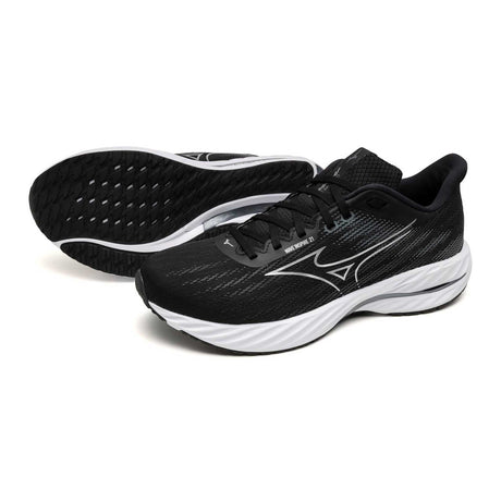 Mizuno Wave Inspire 21 chaussures de course homme paire - Noir / Argent