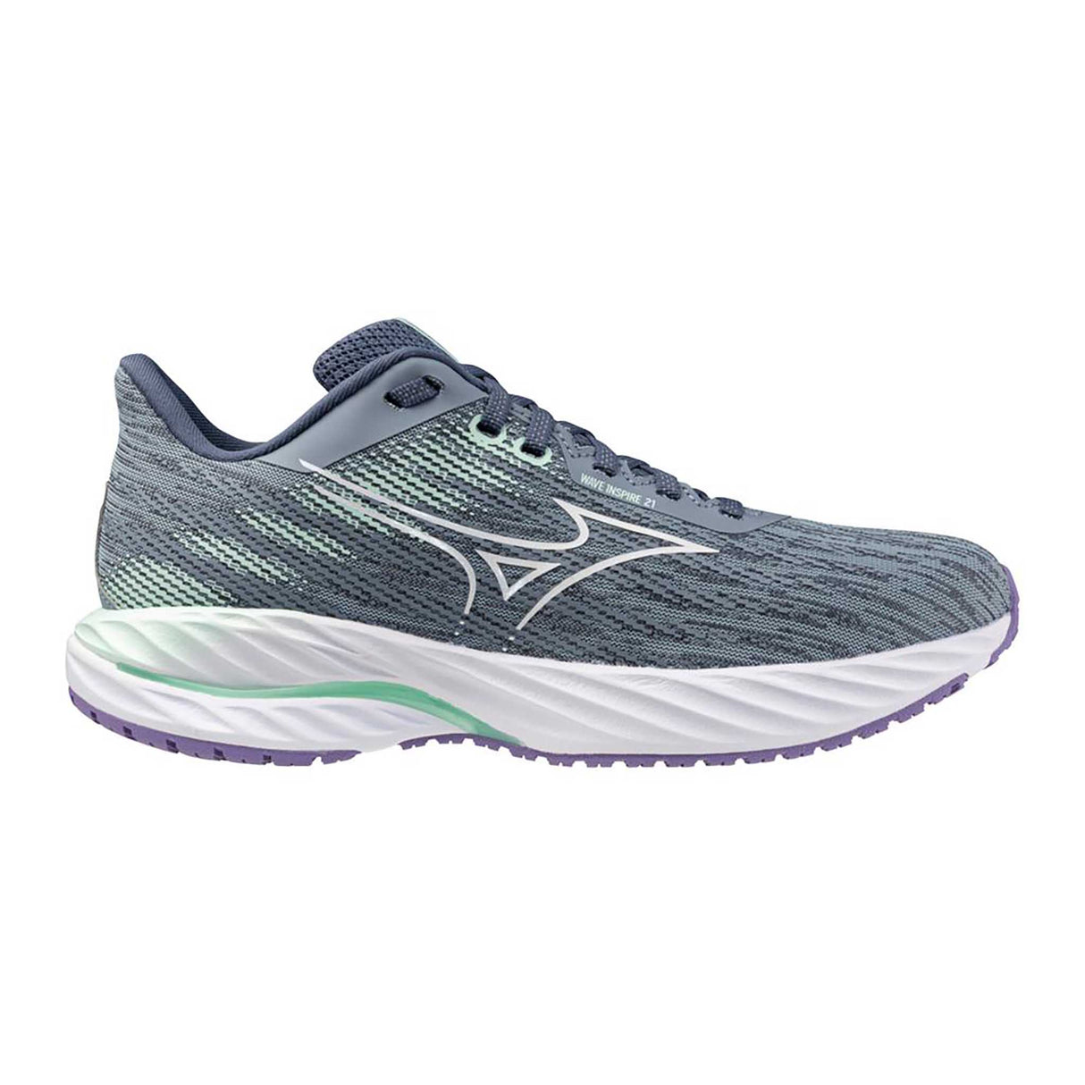 Mizuno Wave Inspire 21 chaussure de course femme - Tradewinds / White