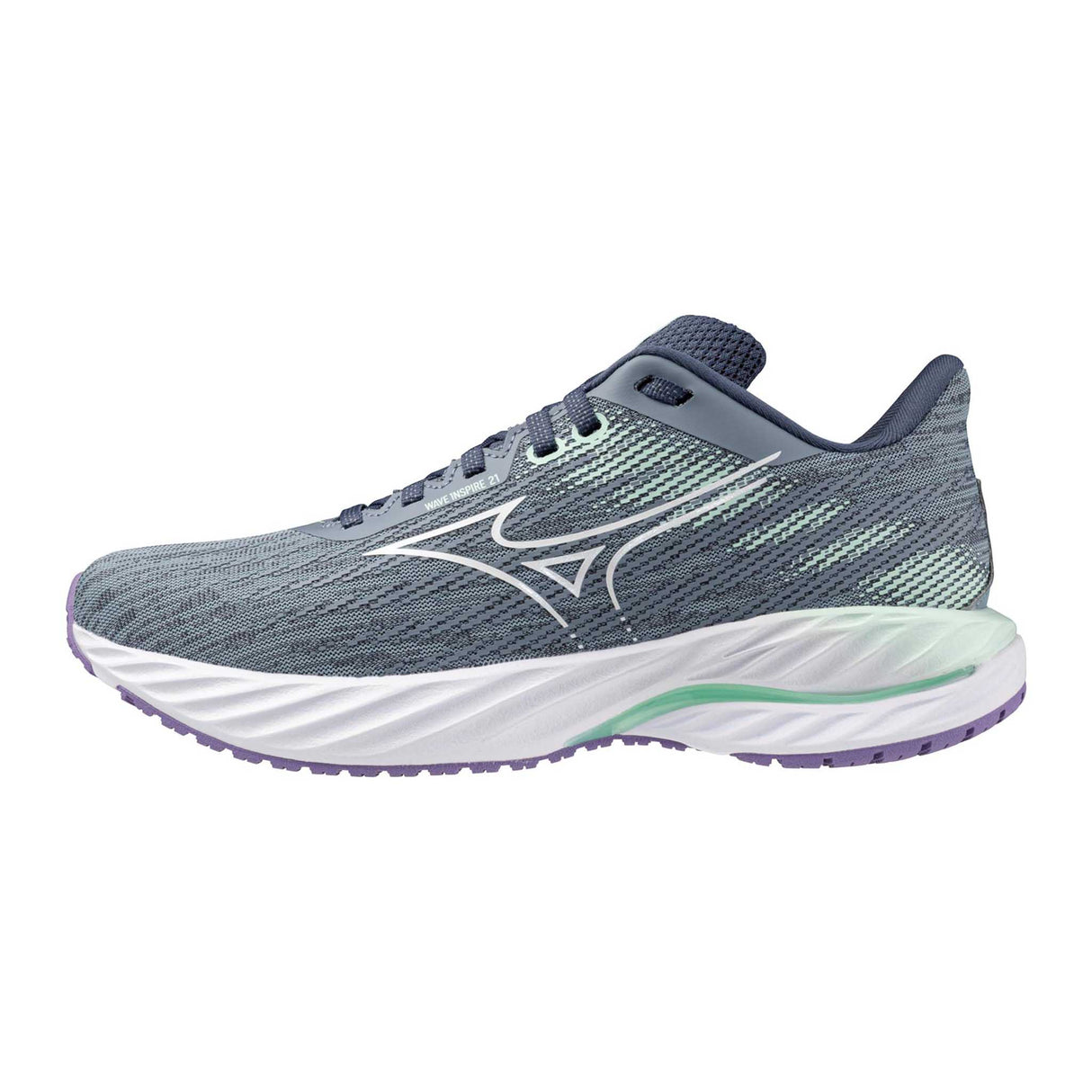 Mizuno Wave Inspire 21 chaussure de course femme - Tradewinds / White