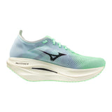 Mizuno Wave Rebellion Pro 3 chaussures de course à pied unisexe lateral - Neo Mint / Black