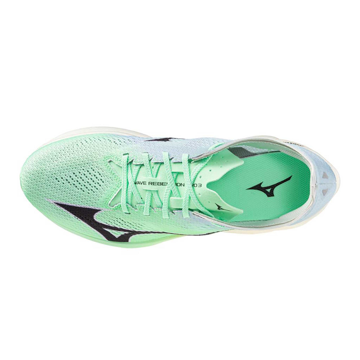 Mizuno Wave Rebellion Pro 3 chaussures de course à pied unisexe empeigne - Neo Mint / Black