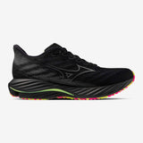 Mizuno Wave Rider 28 Men Running Shoes - Black / Pink Tetra