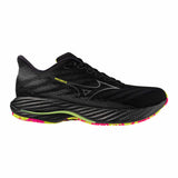 Mizuno Wave Rider 28 Men Running Shoes - Black / Pink Tetra