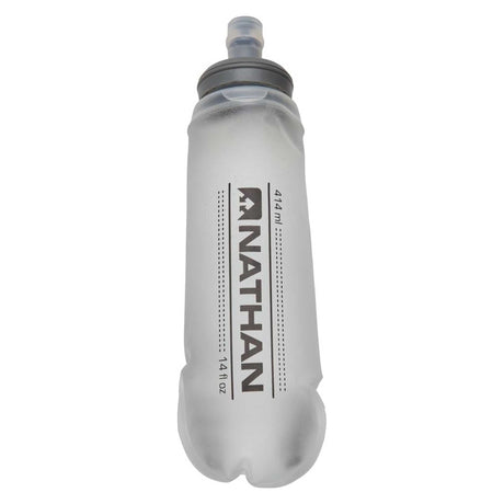 Nathan Pinnacle Featherlite 1.5 L veste d'hydratation de course à pied gourde souple - Charcoal / Reflective Silver