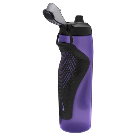 Nike Refuel Locking Lid 32oz bouteille d'eau sport refermable - dos- Action Grape / Black / Metallic Gold