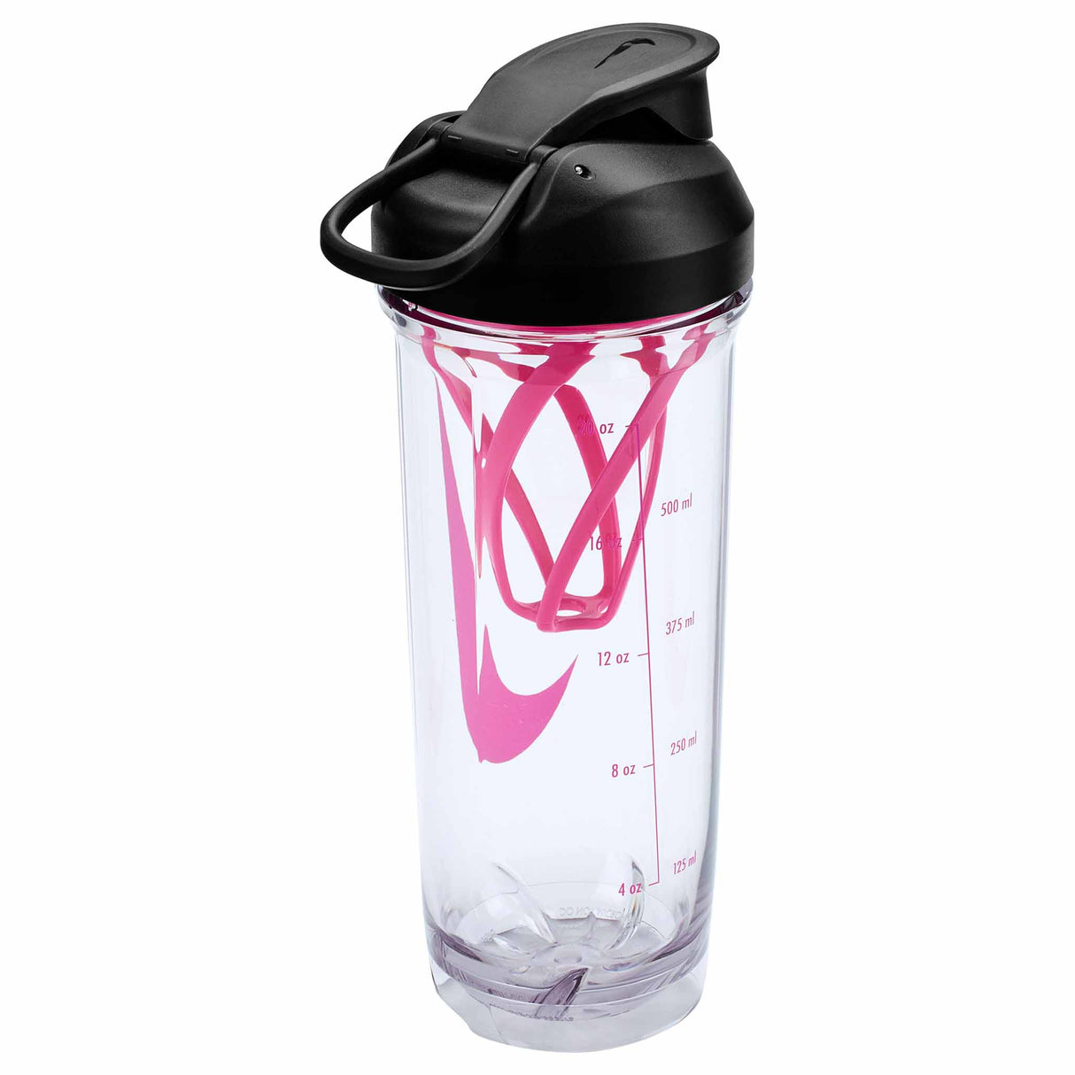 Nike TR Recharge Shaker Bottle 2.0 24 oz - Clear / Black / Alchemy Pink