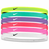 Nike Youth Swoosh Headband 6 PK - Volt / Green Frost / Black Raspberry