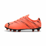 Puma Attacanto FG/AG Youth Soccer Cleats - Glowing Red / Puma Black