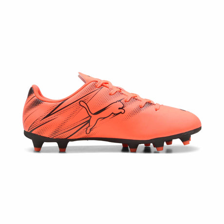 Puma Attacanto FG/AG Youth Soccer Cleats - Glowing Red / Puma Black