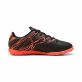 Puma Attacanto IT Youth Indoor Soccer Shoes - Puma Black / Glowing Red