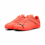 Puma Attacanto IT Youth Indoor Soccer Shoes - Glowing Red / Puma Black