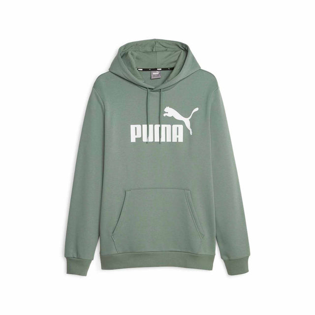 Puma Essential Big Logo Hoodie FL sweatshirt à capuchon molletonné pour homme - Eucalyptus