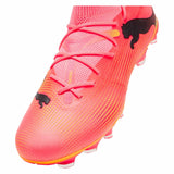 Puma Future 7 Match FG/AG chaussures de soccer à crampons - Sunset Glow / Puma Black