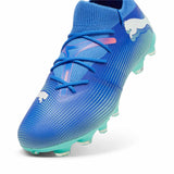 Puma Future 7 Match FG/AG chaussures de soccer à crampons - Bluemazing / Puma White / Electric Peppermint