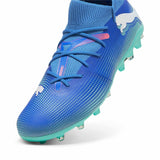 Puma Future 7 Match MG chaussures de soccer multi-crampons - Bluemazing / Puma White / Electric Peppermint