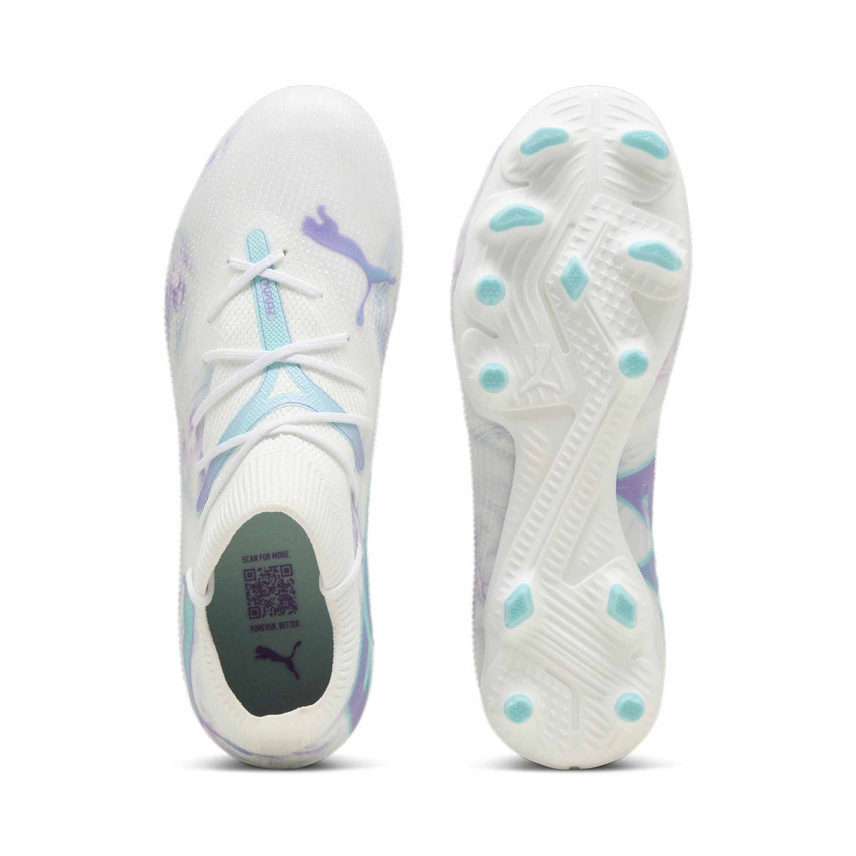 Puma Future 7 Match Brilliance FG/AG Wn's chaussures de soccer a crampons pour femme - Puma White / Spring Lavender