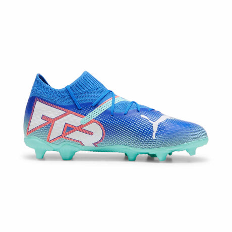 Puma Future 7 Pro FG/AG chaussures de soccer à crampons junior - Bluemazing  / Puma White / Electric Peppermint