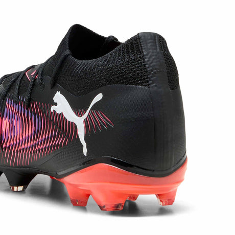 Puma Future 8 Match FG/AG Soccer Cleats - Puma Black / Puma White / Glowing Red