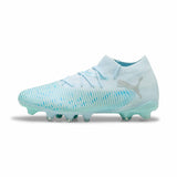 Puma Future 8 Match Light Up FG/AG souliers de soccer femme - Blue Aqua / White / Lapis Lazuli