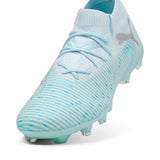 Puma Future 8 Match Light Up FG/AG souliers de soccer femme pointe - Blue Aqua / White / Lapis Lazuli