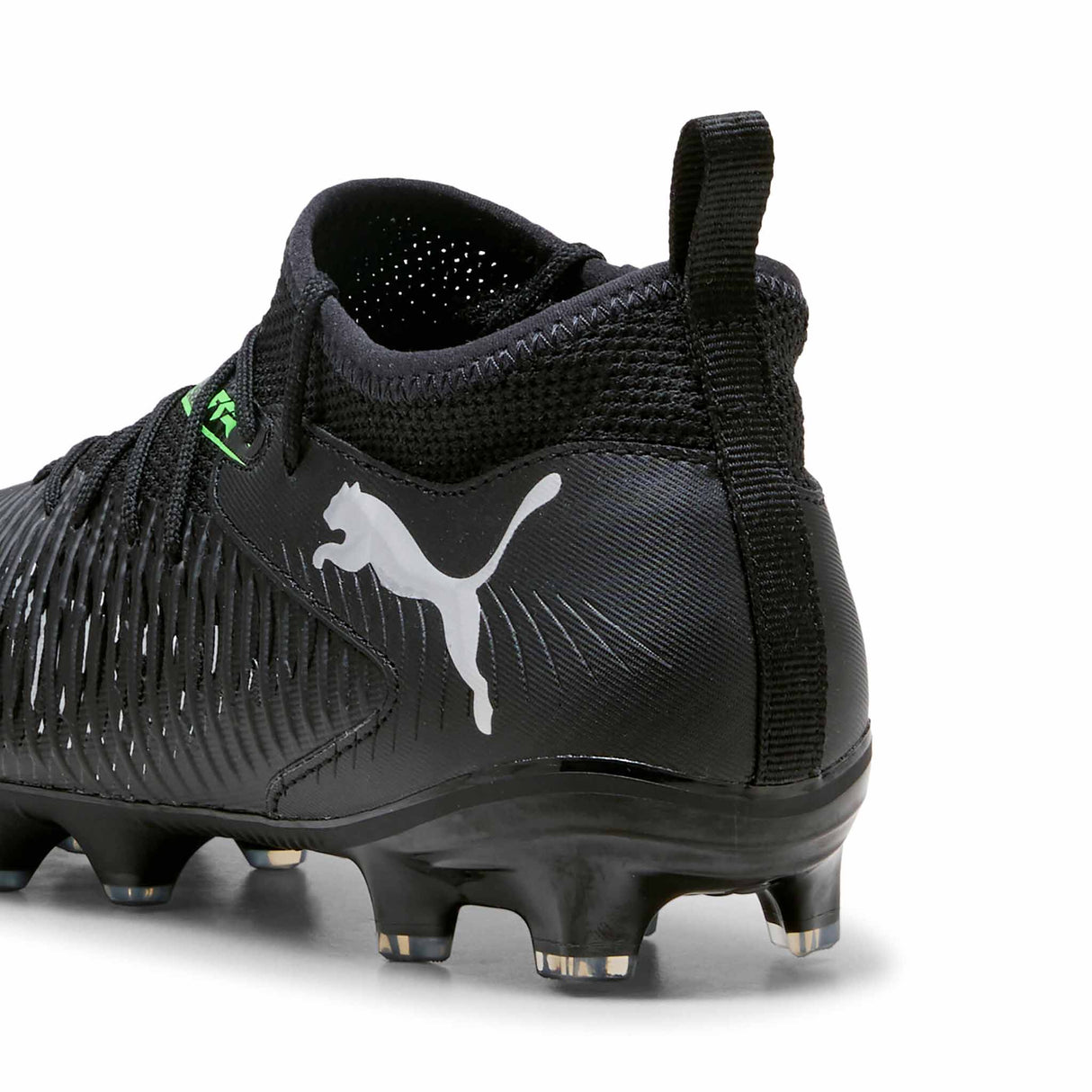 Puma Future 8 Match JR FG/AG Soccer Cleats talon - Puma Black / Puma Silver / Fluo Green