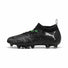 Puma Future 8 Match JR FG/AG Soccer Cleats - Puma Black / Puma Silver / Fluo Green