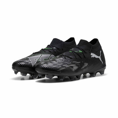 Puma Future 8 Match FG/AG Soccer Cleats paire - Puma Black / Puma Silver / Fluo Green