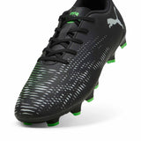 Puma Future 8 Play JR FG/AG Soccer Cleats pointe - Puma Black / Puma Silver / Fluo Green